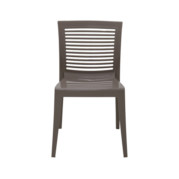 Silla apilable gamuza "VICTORIA" respaldo abierto -TRAMONTINA TD0645