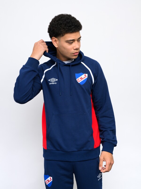 Canguro Hoodie Dolman Nacional Hombre Azul Marino, Rojo