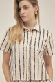 SHORT SLEEVE SHIRT Floral Stripe