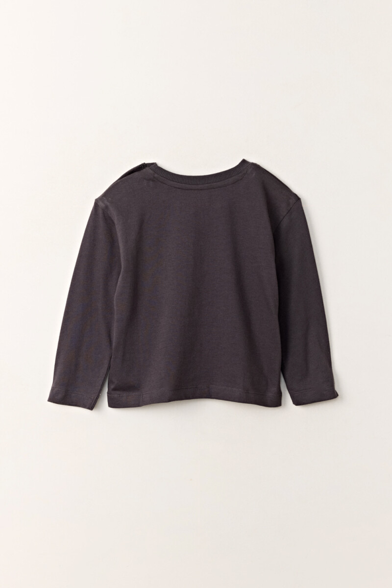 Remera estampa Cowboy Gris Oscuro