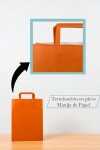 Bolsa lisa acuario 22x10x30 cm NARANJA