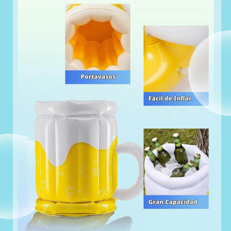 Set X3 Flotador Piscina Palmera Cerveza Heladerita Set X3 Flotador Piscina Palmera Cerveza Heladerita
