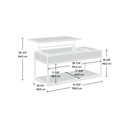 Mesa Ratona Articulada Sauder Linea International Lux