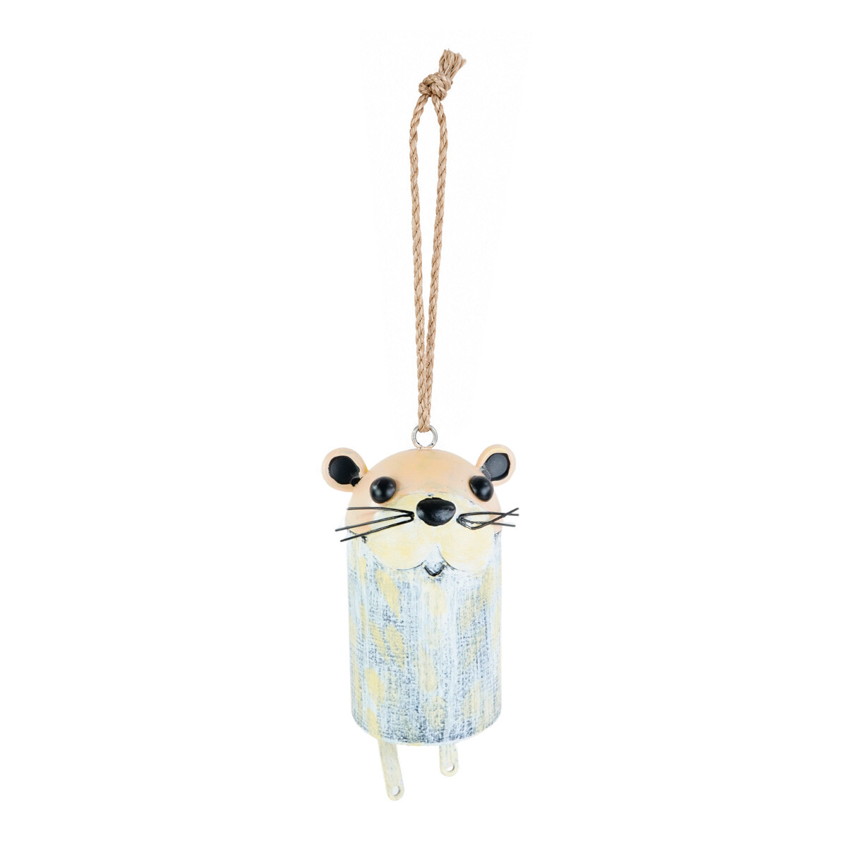 Campanilla de viento metalica con forma de animal 