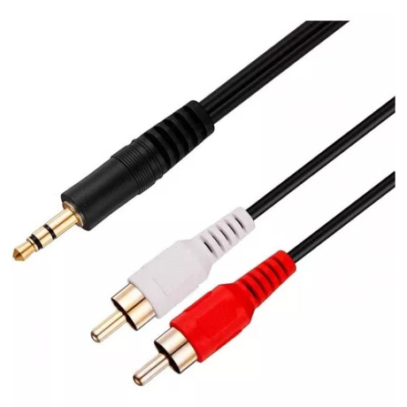 Cable Audio 2 RCA M/1 Plug M 4,5 mts | Anbyte Cable Audio 2 Rca M/1 Plug M 4,5 Mts | Anbyte