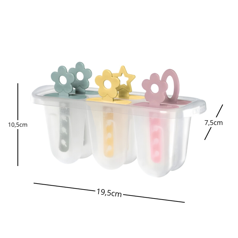 Molde para helados caja x6 TRANSPARENTE