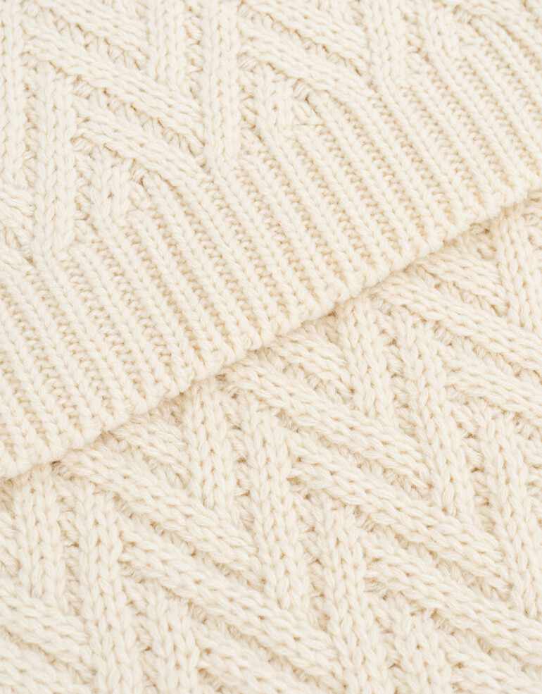 Bufandas Special Price Bufanda Tejida Special Price - Blanco Crudo