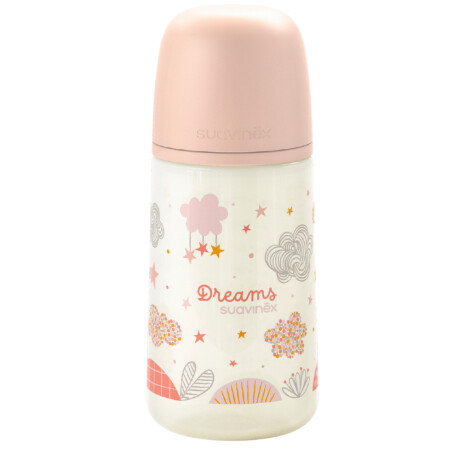 Mamadera Suavinex Pro Anatómica 0-6 Meses Flujo M Rosada 270ml Mamadera Suavinex Pro Anatómica 0-6 Meses Flujo M Rosada 270ml