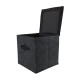 Organizador con tapa fieltro gris 30x30x30cm GRIS