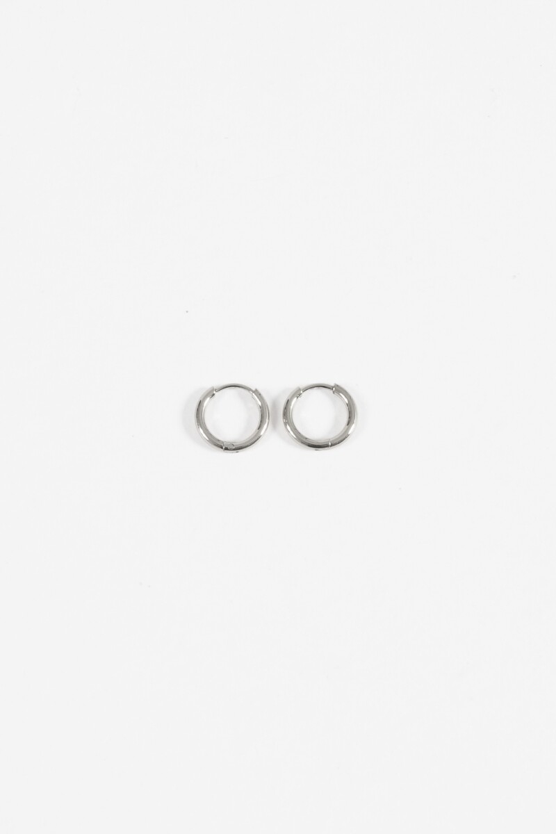 Aros acero extra small plateado