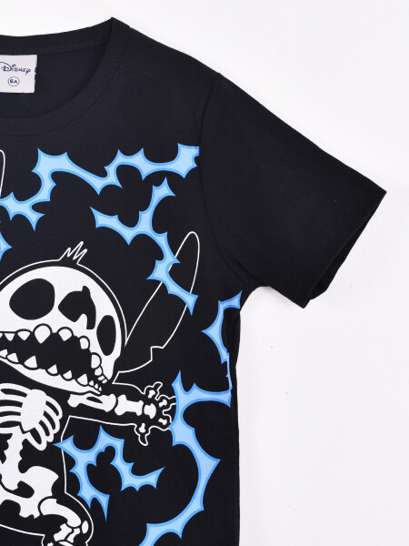 REMERA STITCH ELECTRICITY NEGRO