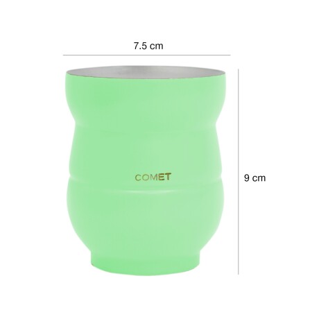 Mate Chico con Doble Pared en Acero Inoxidable 140Ml Comet Verde Claro