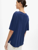 Jersey De Punto Manga Corta indigo