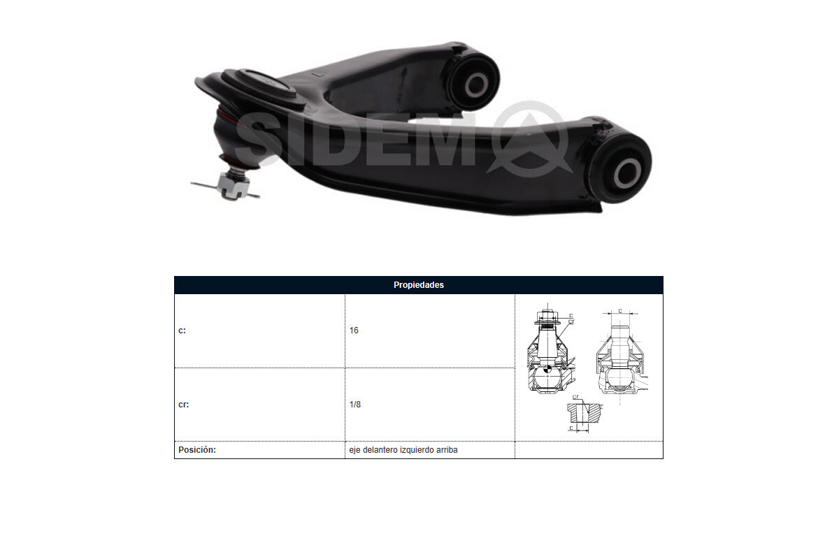 Parilla De Suspension Delantera Nissan D22 98-25 Izq Parilla De Suspension Delantera Nissan D22 98-25 Izq