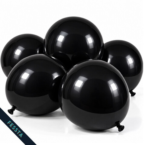Globos Lisos x 50 Und / R12 Negro