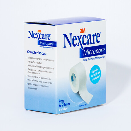 Nexcare cinta adhesiva plástica Micropore 9m de 25 mm