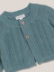 Chaqueta Punto Del Reves Verde
