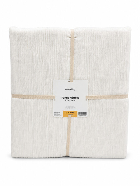 FUNDA NORDICA 2 PLAZAS OFF WHITE