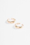 Anillo pie texture dorado