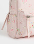 Mochilas Urbanas Color Block Mochila Con Charms - Estampado Flores