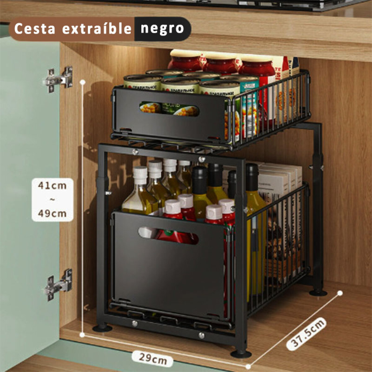 Estante organizador regulable para cocina - Estante Organizador Regulable Para Cocina 