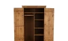 Ropero 2 puertas - Madera maciza Oscuro