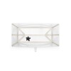 Set Baño Stokke Flexibath Plegable con reposera Transparente y Biege