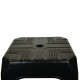 Set x3 Banqueta apilable de plástico resistente NEGRO