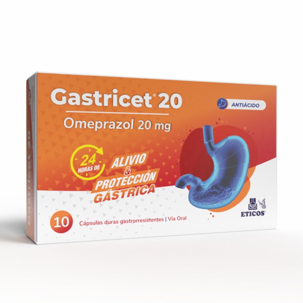 GASTRICET 20 CJ X 10 CAPS. única