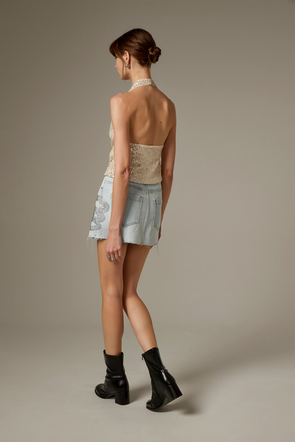 Falda Kolvi Celeste