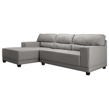 SOFÁ C/CHAISE GRIS TELA EXCELENCE IZQ