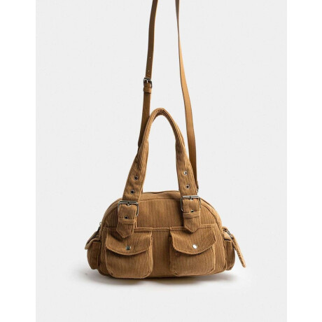 Cartera Cartera Bowling Multipocket Chocolate Marron Camel