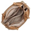 Satchel Handbag Erina 2 Comp Dark Camel