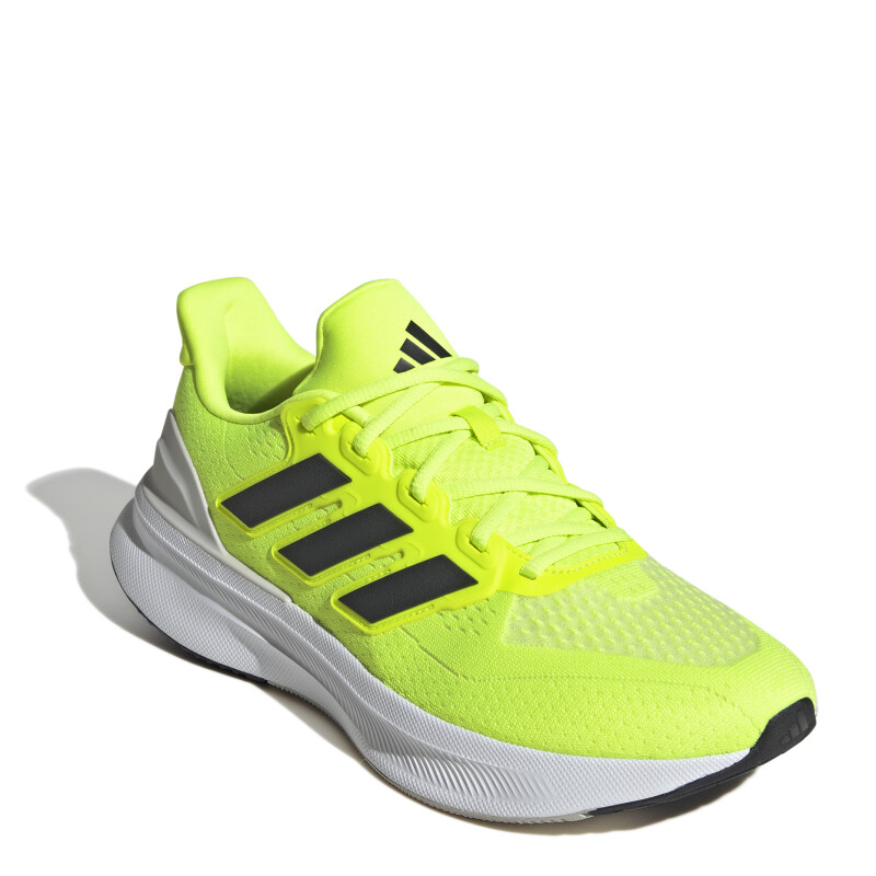 Championes de Hombre Adidas Ultrarun 5 Verde Fluo - Negro - Blanco