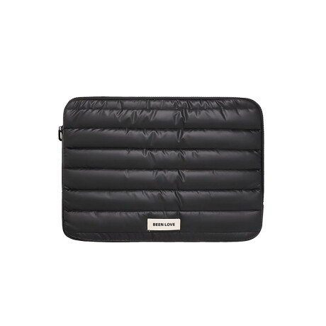 Estuche puffer impermeable para laptop Negro
