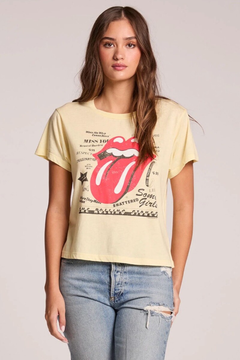 REMERA DE MANGA CORTA THE ROLL Beige