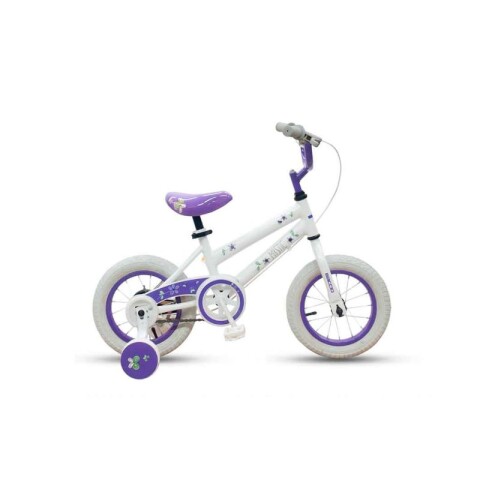 BICICLETA BACCIO MYSTIC RODADO 12 Blanco/lila