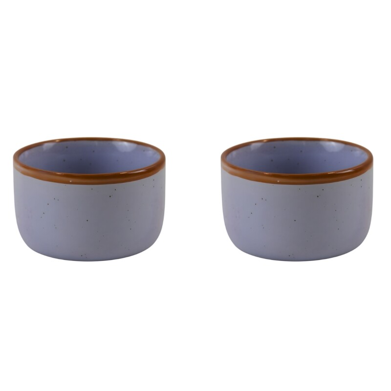 Set x2 Ramequin cerámica 9x5,5 cm VIOLETA