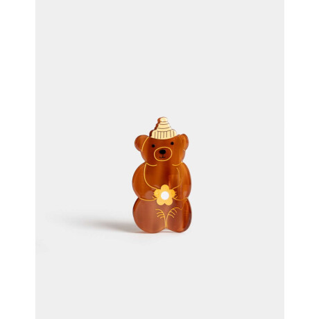 Broche Acrílico Animalito Marron Medio