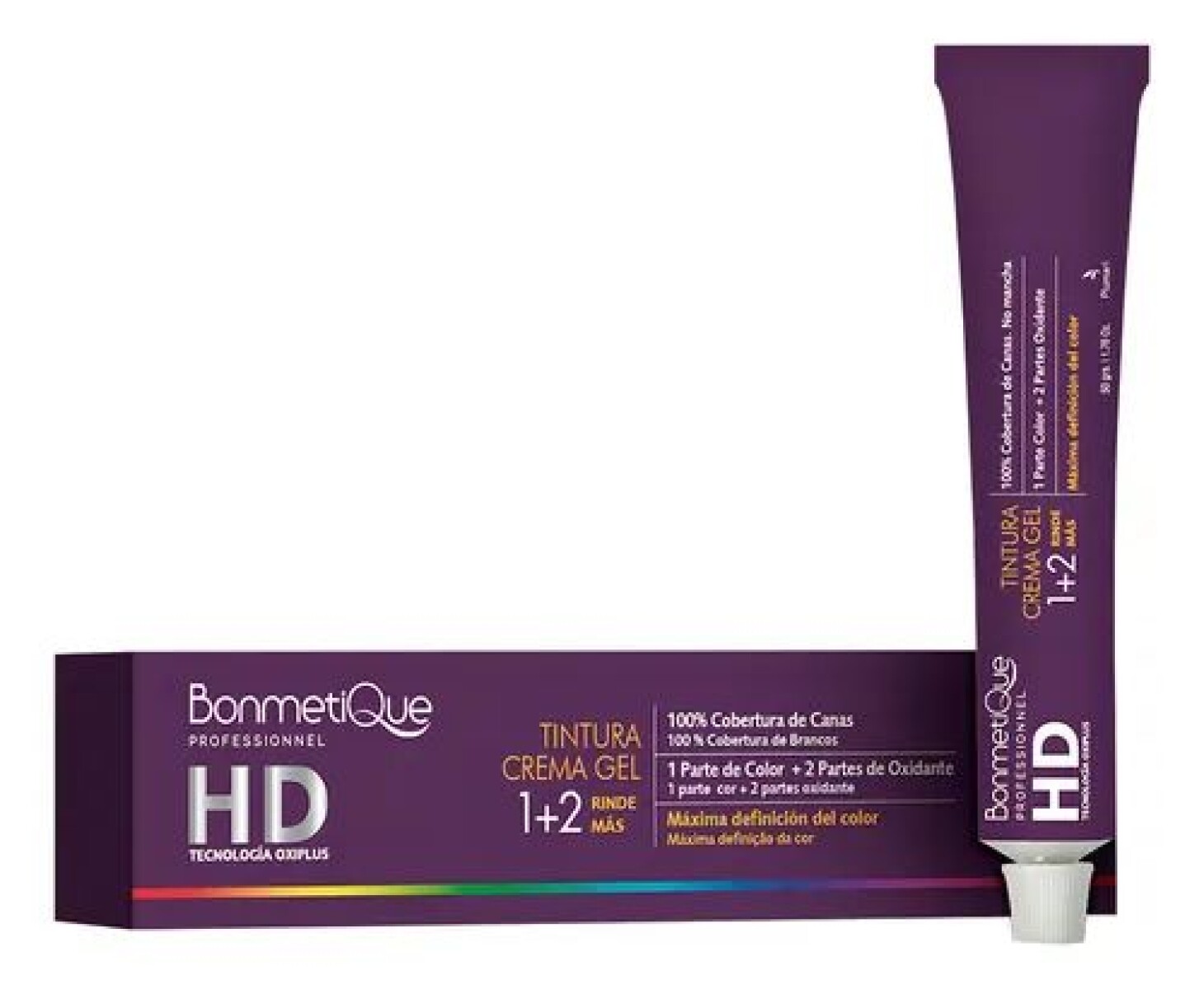 Bonmetique Tinta HD Professional 100gr - N° 1 Negro Preto 