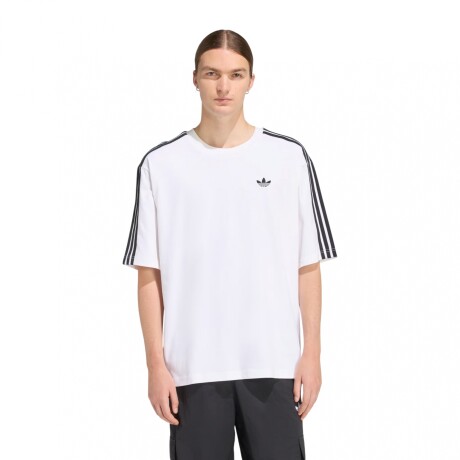REMERA adidas 3 STRIPE TEE White