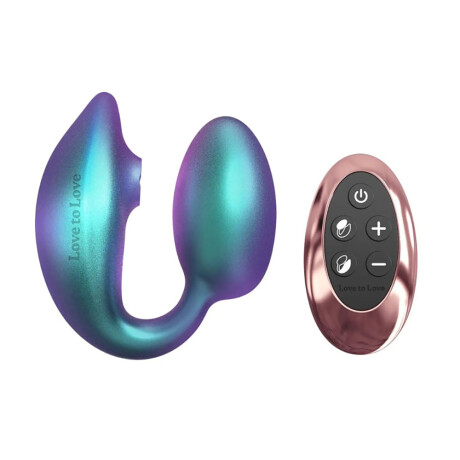 Huevo Vibrador de Doble Estimulación Wonderlover Turquesa