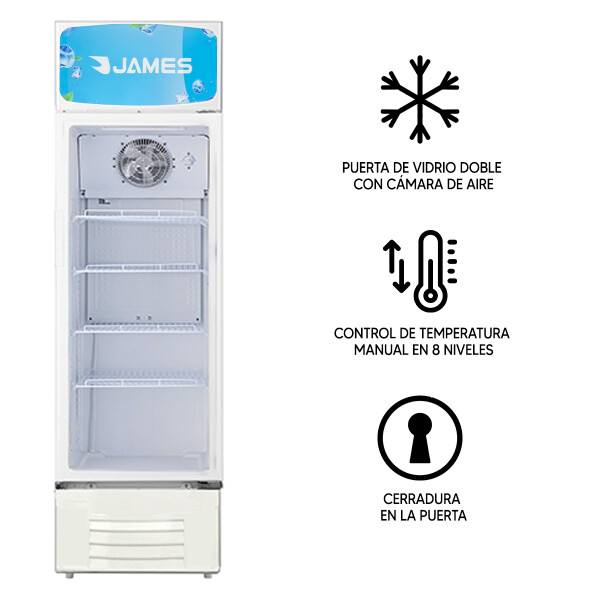 Vitrina James Vc-315 VITRINA COMERCIAL JAMES VC-315 303L 315