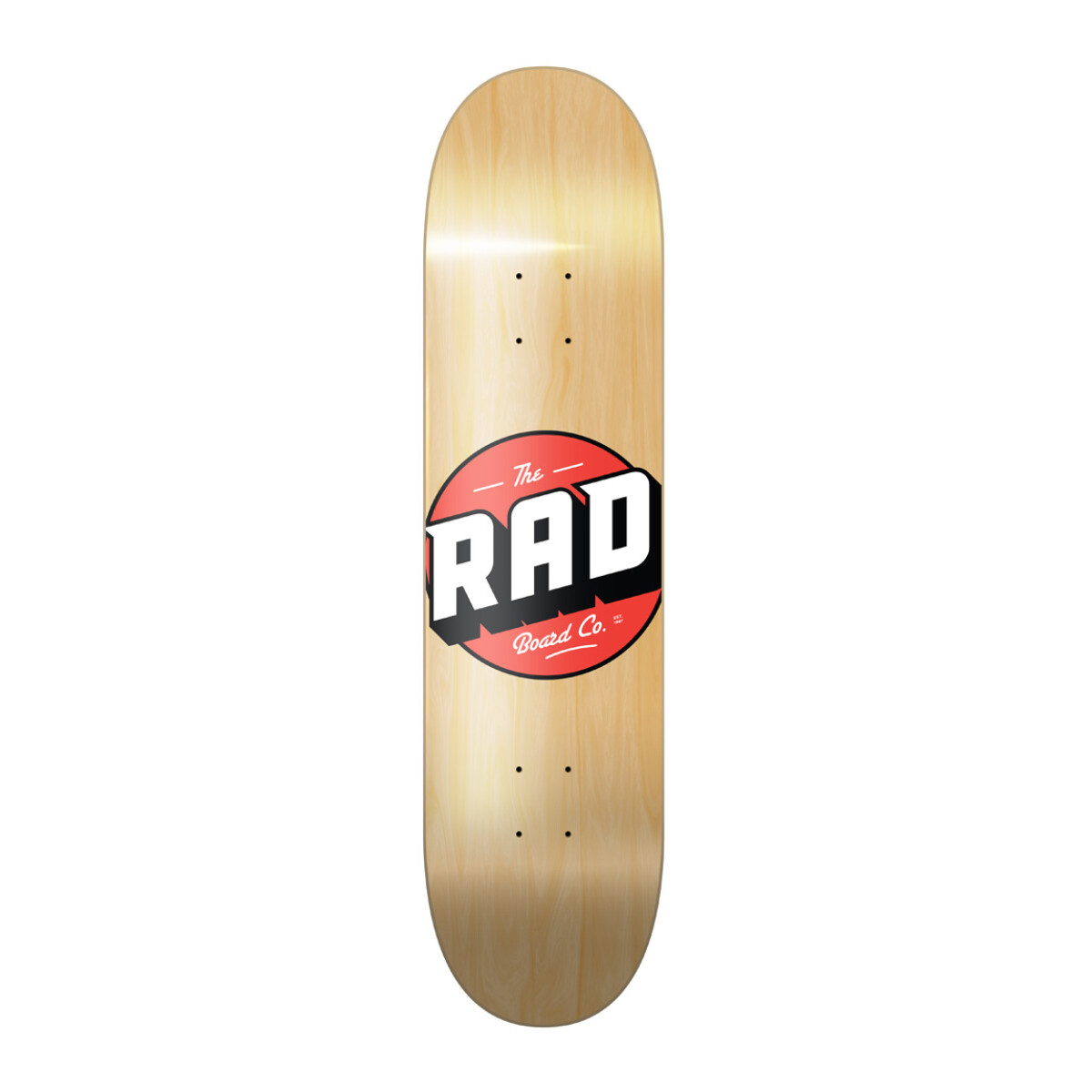 Deck Skate Rad 8.25" - Modelo Solid - Natural (Lija incluida) 