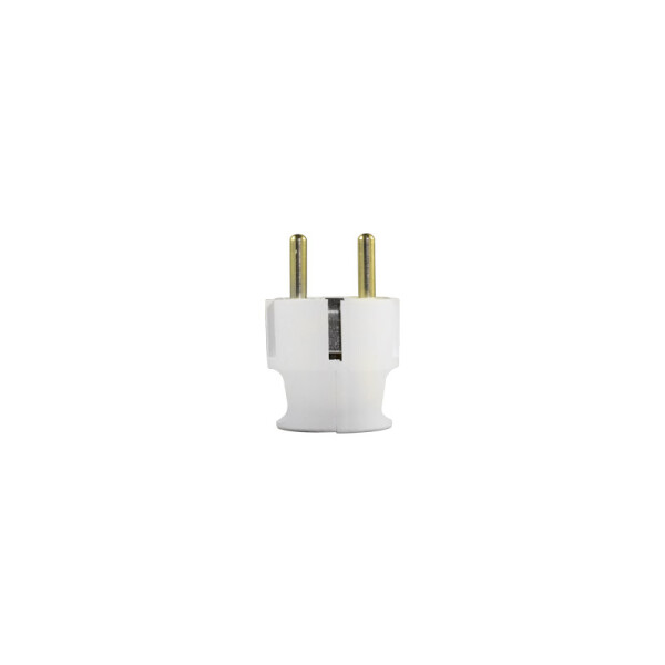 Ficha schuko 16A, blanca - Electraline ELE05176