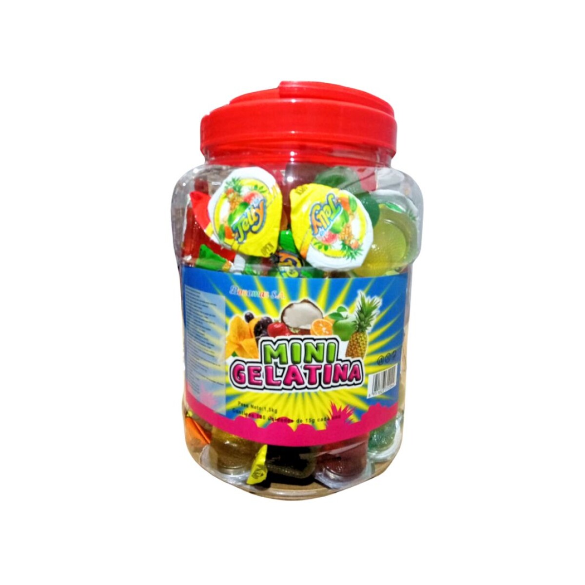 GELATINA MINI LIQUIDA POTE 1.5KG 100 UNID 