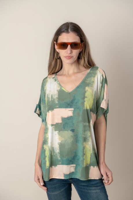 REMERA GIENNAH Verde seco