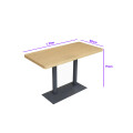 Mesa De Comedor Restó Mdf 120x60x75cm Marrón oscuro