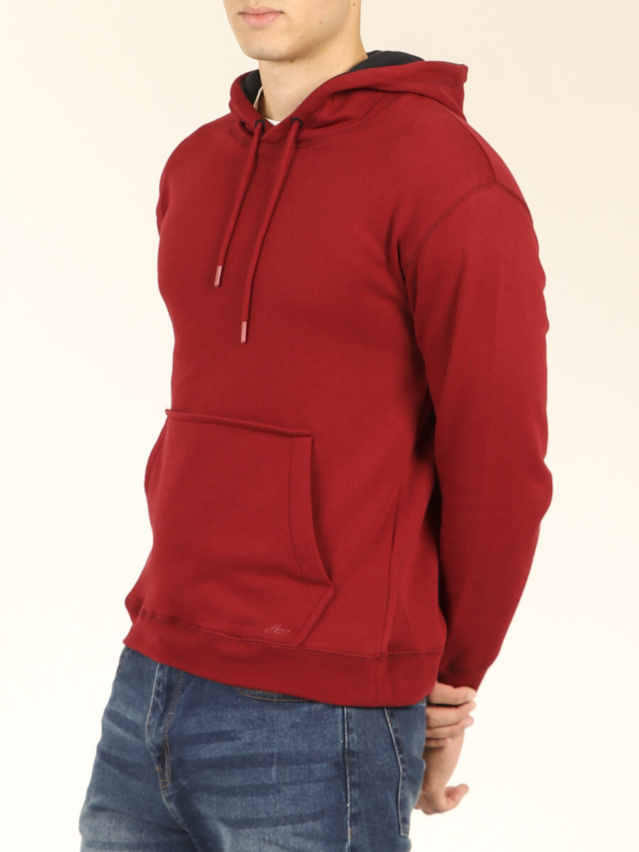 SWEATER CANGURO HARRY - Rojo Oscuro 