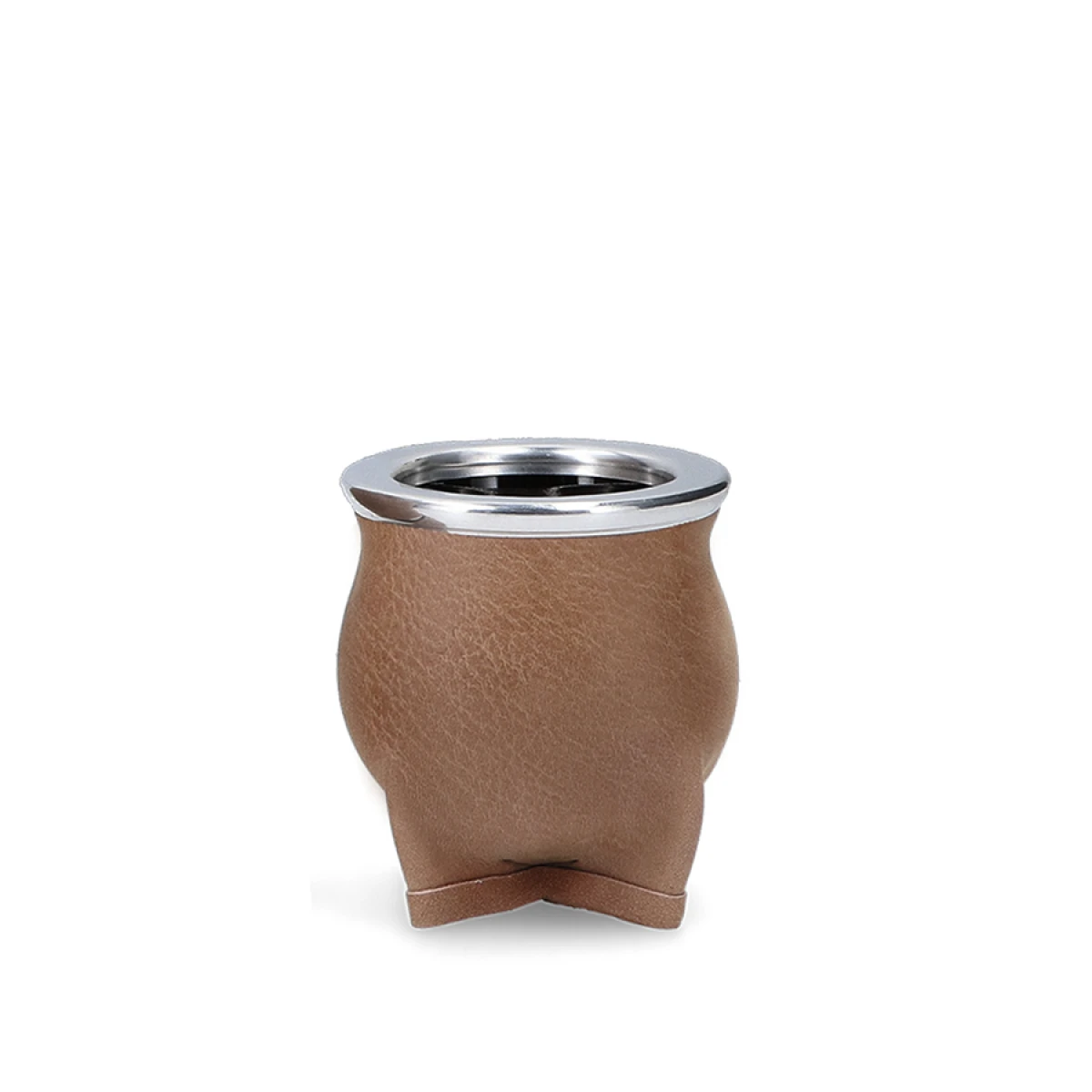 Mate de Cerámica Chico Lincolns Delta Boquilla Metal - MARRON 